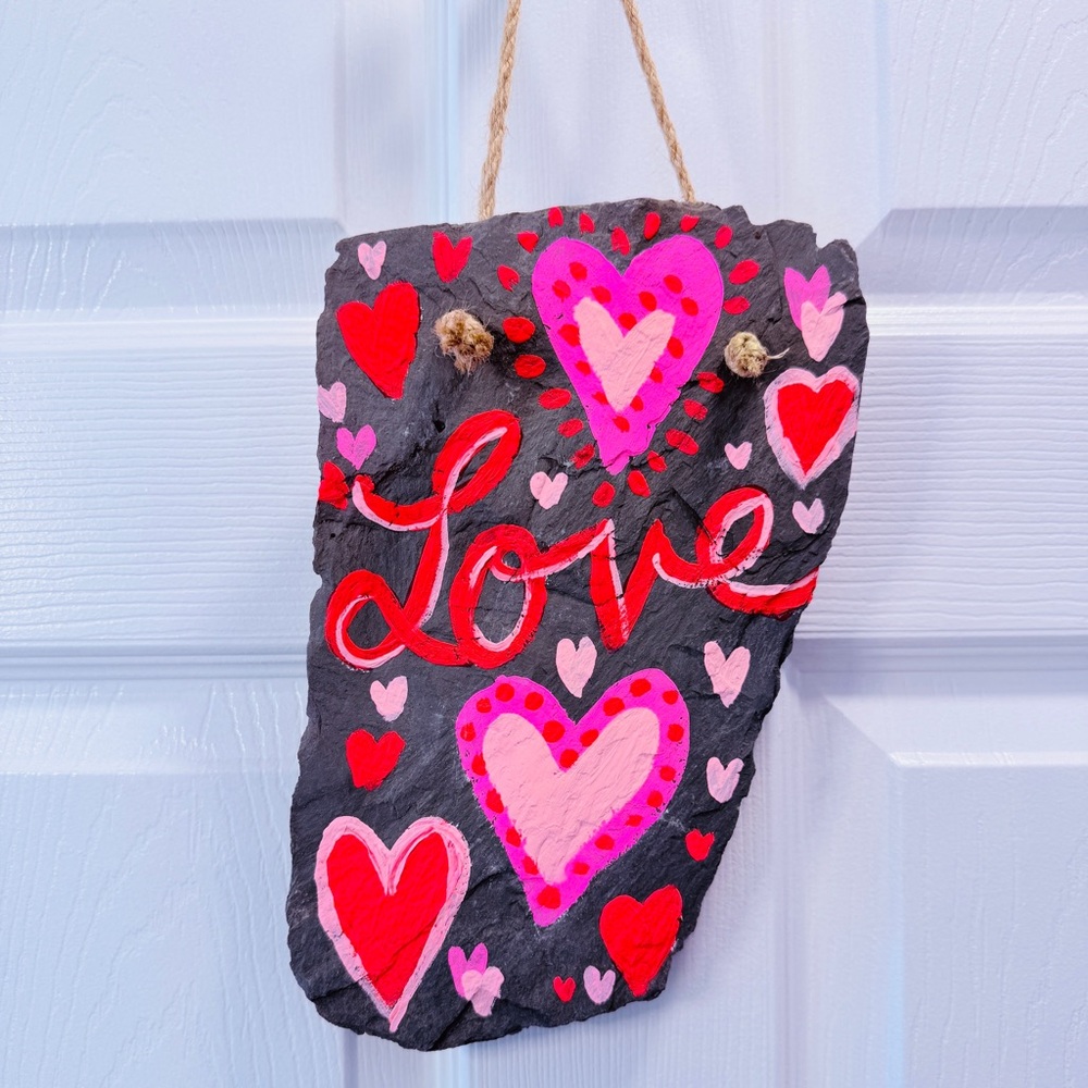 Reba Allred Studio NWT Heart Love Slate Wall Hanging